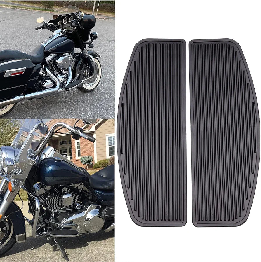 Rich Choices Front Rubber Rider Insert Footboard Floorboard Foot Peg Footrest Pad Compatible with Harley Touring Softail Road King Electra Glide 1986-2023