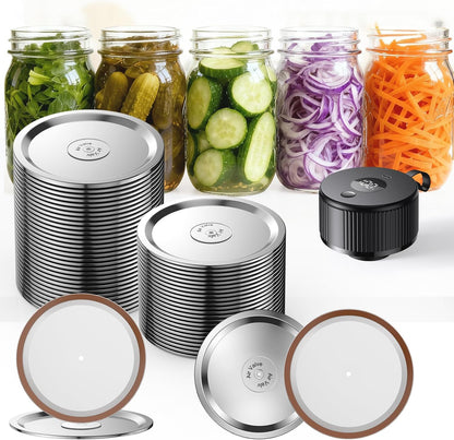 24Pcs- Wide Mouth Canning Lids for Ball, Kerr Jars