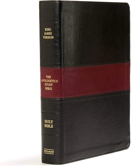 KJV Apologetics Study Bible, Black/Red Leathertouch Indexed, Black Letter, Pure Cambridge Text, Defend Your Faith, Study Notes and Commentary, Articles, Profiles, Easy-to-Read Bible MCM Type