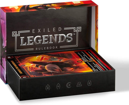 TeeTurtle Exiled Legends Base Game - from The Creators of Unstable Unicorns - A Strategic Card Game for Teens and Adults