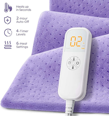 Heating Pad for Back Pain & Cramps - Ultimate Size 12"x24"