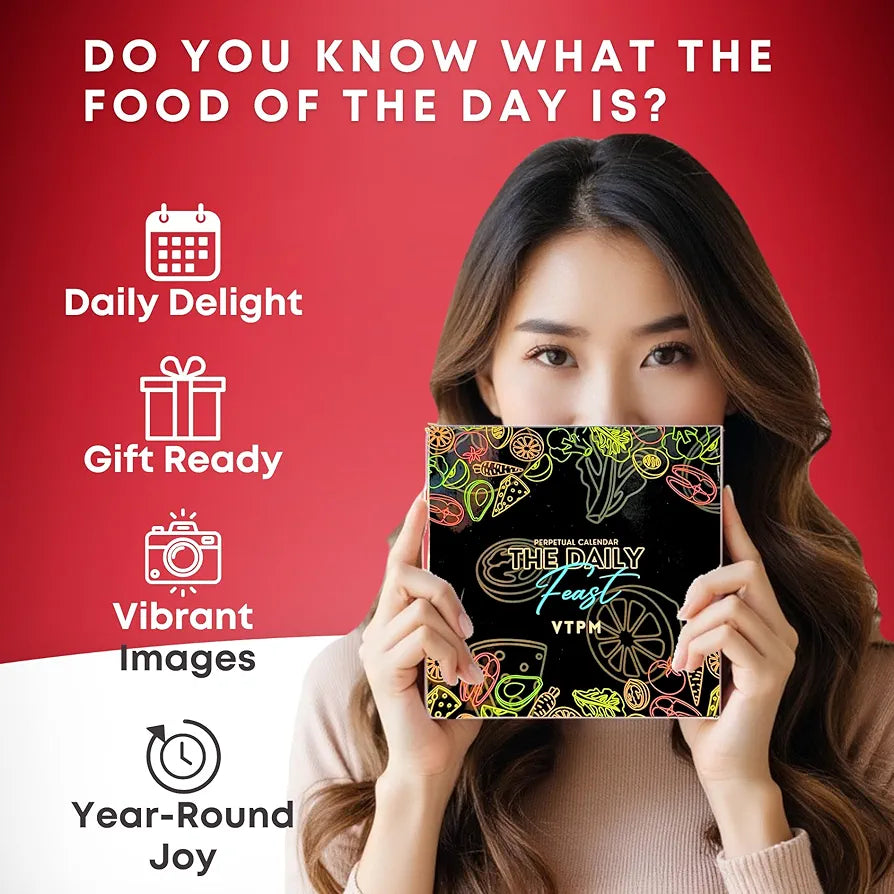 The Daily Feast: A Foodie's Perpetual Desk Calendar for 2024 & Beyond - Celebrate National Food Days with Daily Inspiration!