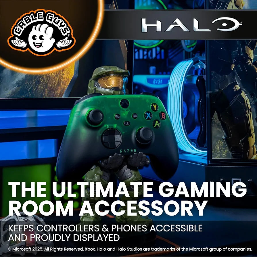 Cable Guys - Halo Figures Master Chief Infinite Gaming Accessories Holder & Phone Holder for Most Controller 