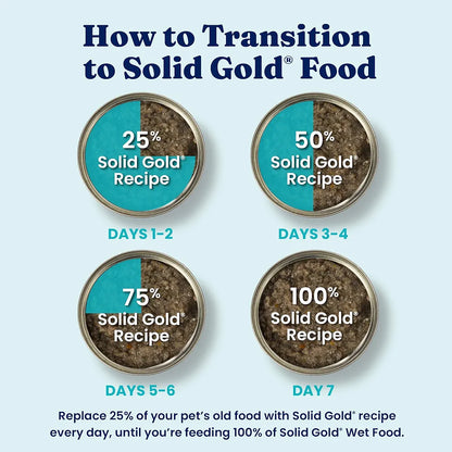 Solid Gold Beef Tripe Wet Dog Food Mix in for Adult & Senior Dogs - Helps Boost Appetite for Picky Eaters & Sensitive Stomachs - Canned Dog Food Additive for Healthy Digestion - 6 Pack/13.2oz Cans