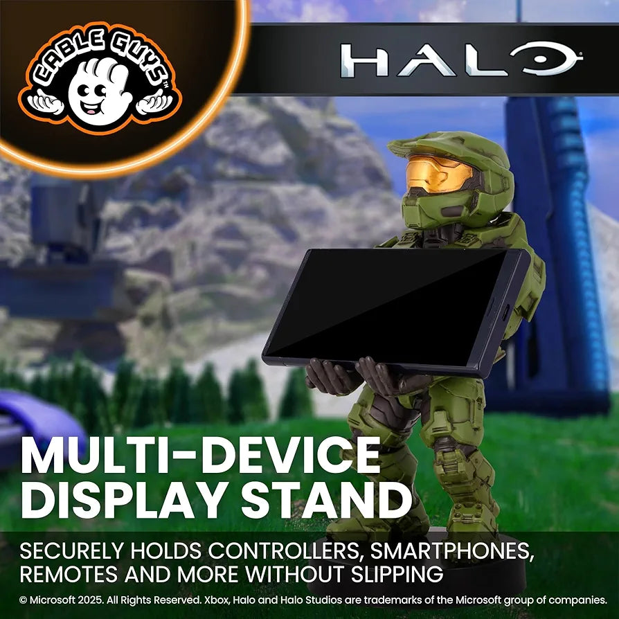 Cable Guys - Halo Figures Master Chief Infinite Gaming Accessories Holder & Phone Holder for Most Controller 