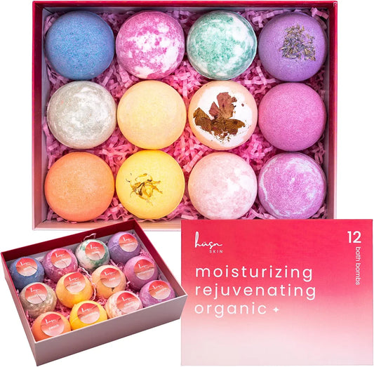 Organic Bath Bombs for Women - Handmade Natural Bath Bombs for Kids - Perfect Bath Bomb Gift Set - Relaxing Bubble Bathbombs for Her - Bath Bombs for Men - Luxury Bath Bombs for Girls