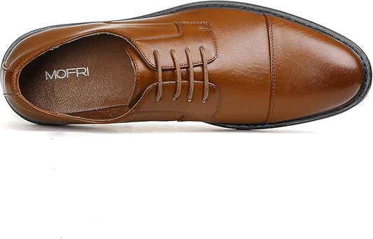 Mofri Men's Dress Shoes Tuxedo Shoes for Men YELLOW BROWN