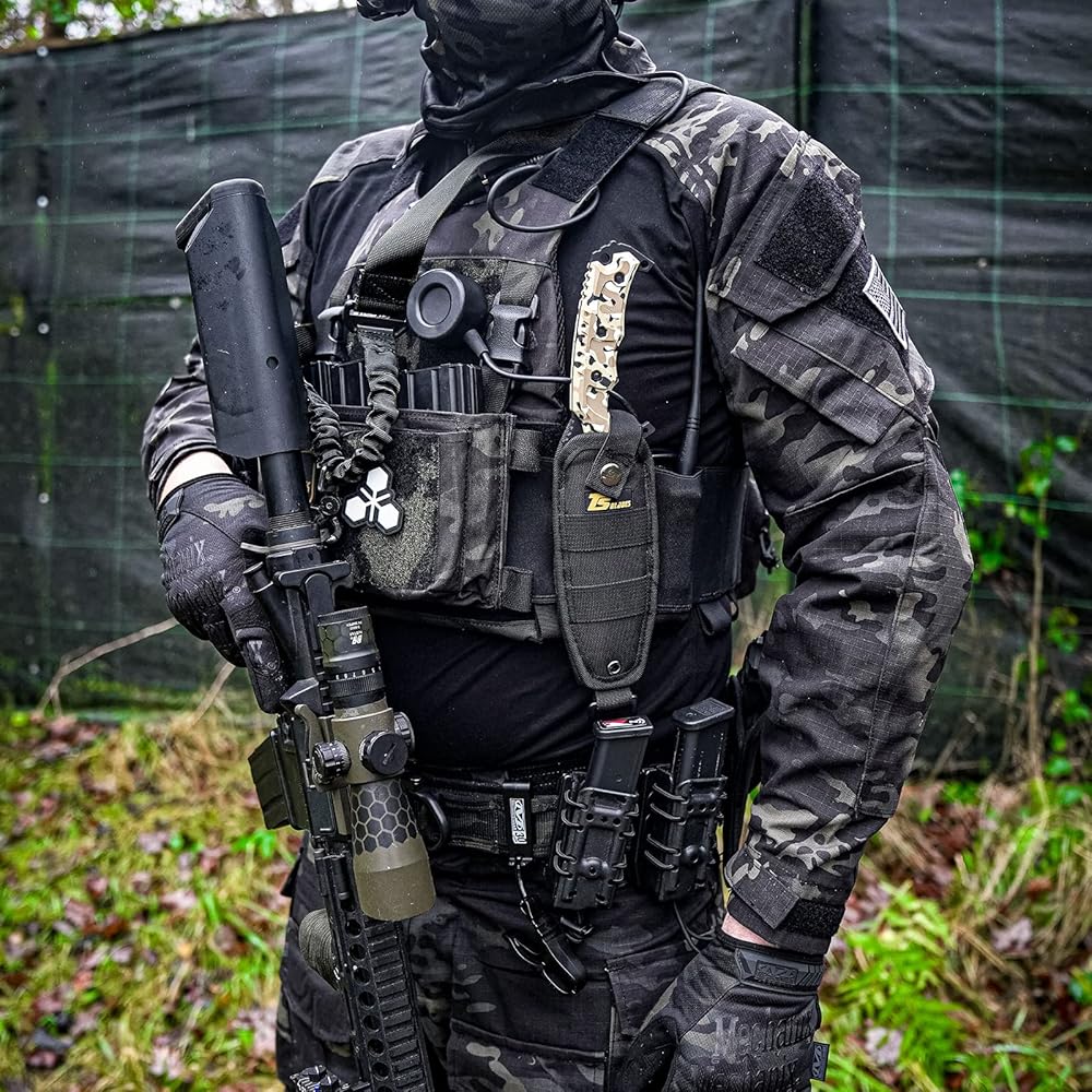 Mens Long Sleeve Tactical Shirt T-Shirt Men's Military Rapid Assault Army Combat Rapid Assault Slim Fit