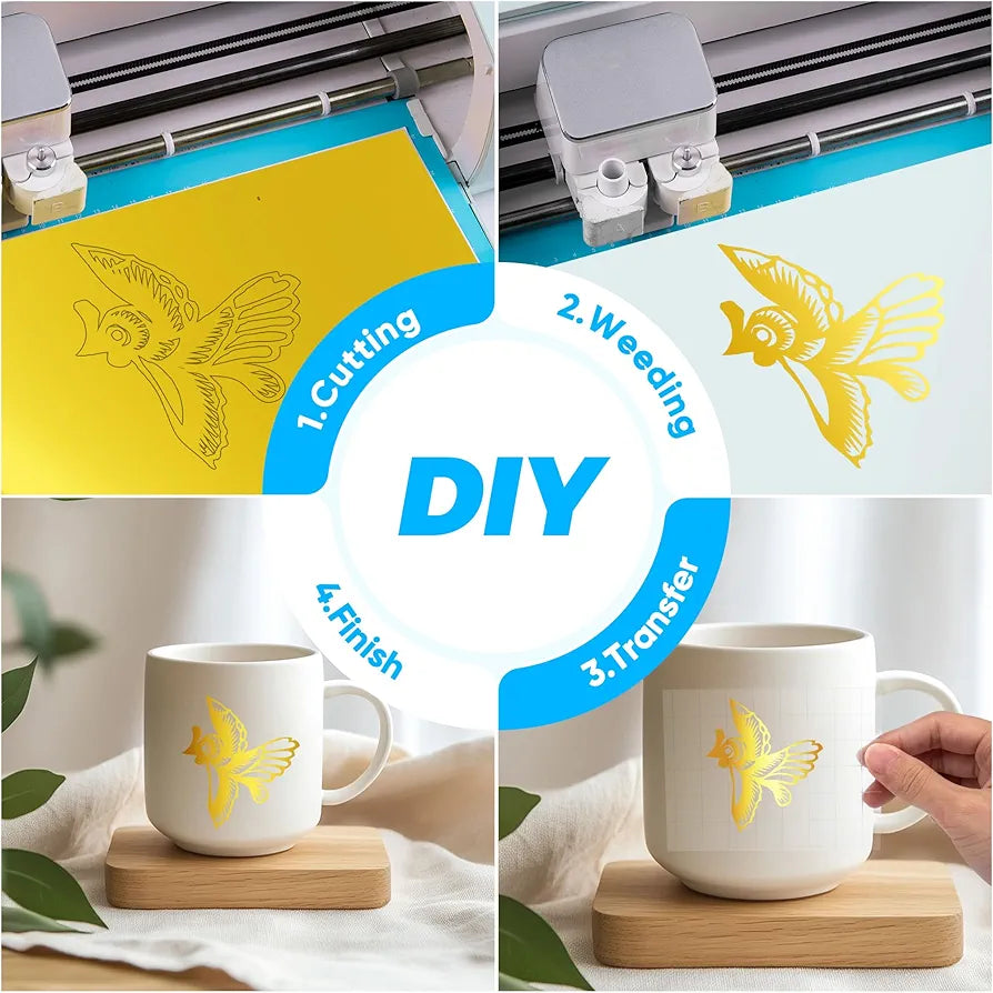 Gold Permanent Vinyl for Cricut & Silhouette