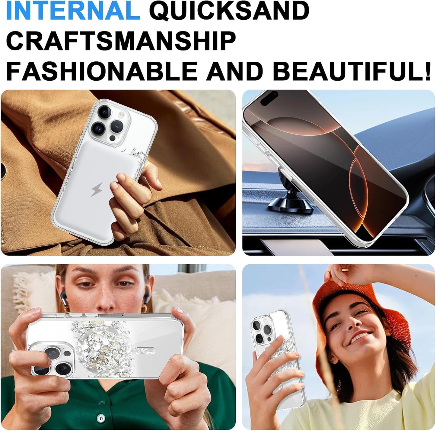 MENTINS MagSafe-Compatible Phone Case for iPhone 16 Pro Max