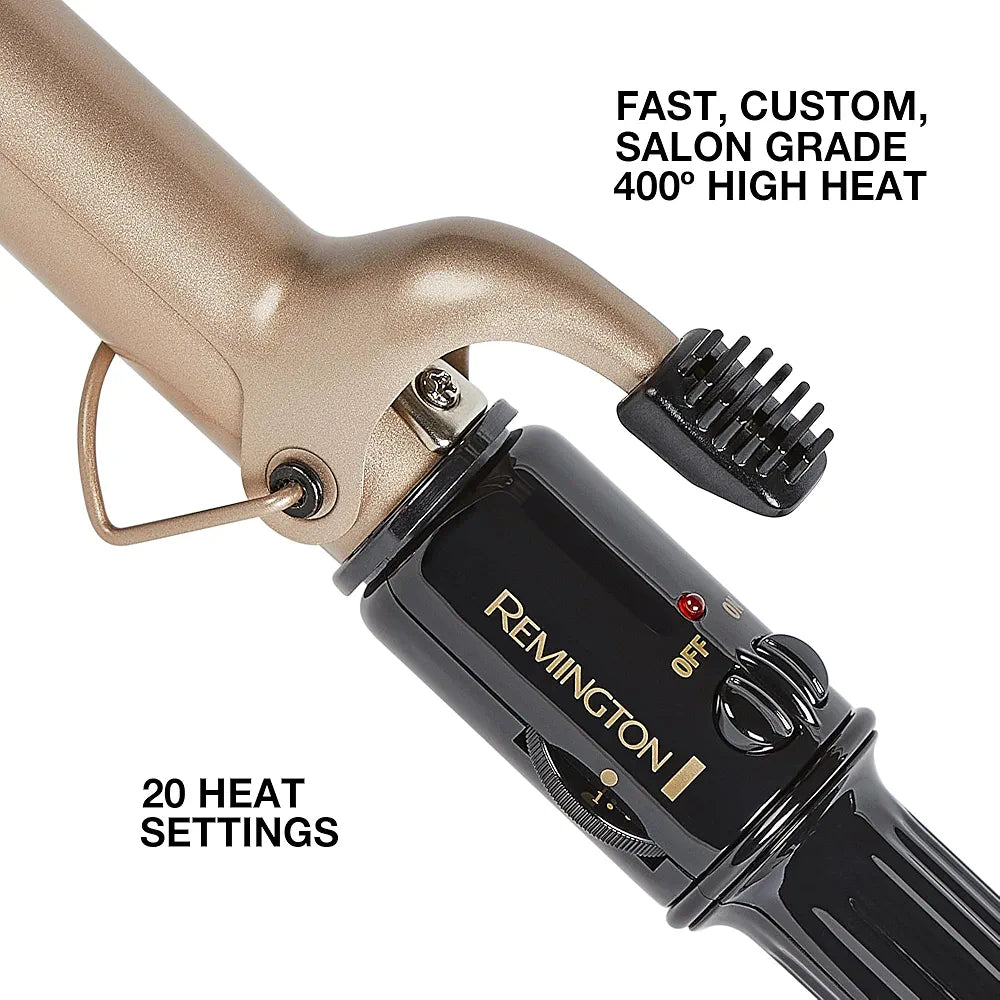 Remington Style Therapy 1” Curling Iron, Lasting Curls.