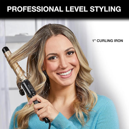 Remington Style Therapy 1” Curling Iron, Lasting Curls.