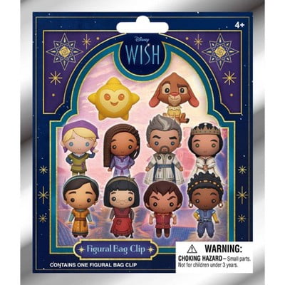 Disney WISH Figural Bag Clips - Collectible Character Accessories