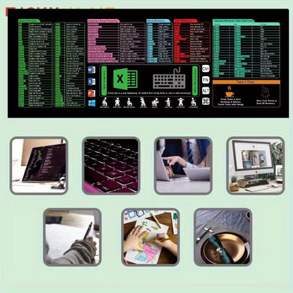 Excel Shortcut Desk Pad (31.5" x 11.8")