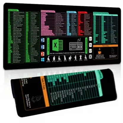 Excel Shortcut Desk Pad (31.5" x 11.8")