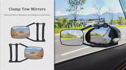 Sodcay's 2 PCS Clip-on Towing Mirrors