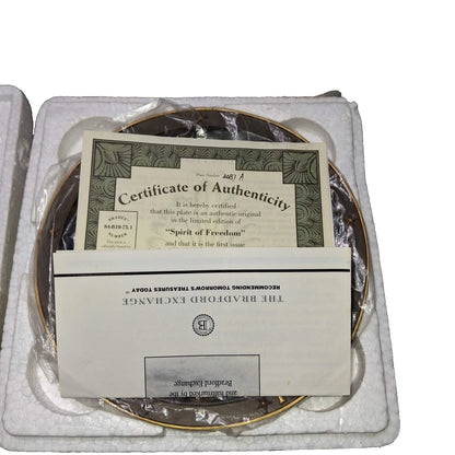 Bradlord Exchange "Spirit of Freedom" Collector Plate by George Dolokhov - Limited Edition