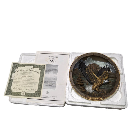 Bradlord Exchange "Spirit of Freedom" Collector Plate by George Dolokhov - Limited Edition